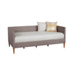 Daybed with Wooden Frame and Fabric Upholstery, Dark Gray By Casagear Home