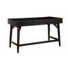 Writing Desk with 3 Drawers and Angled Legs Black By Casagear Home BM261884