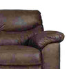 Manual Reclining Sofa with Fabric Upholstery and Pull Tab Brown By Casagear Home BM262344