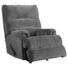 Manual Rocker Recliner with Fabric and Pull Lever, Gray By Casagear Home