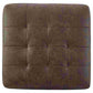 Oversized Accent Ottoman with Tufted Details Dark Brown By Casagear Home BM262385