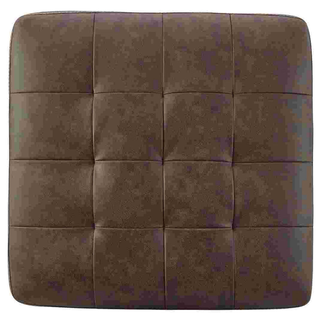 Oversized Accent Ottoman with Tufted Details Dark Brown By Casagear Home BM262385