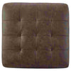 Oversized Accent Ottoman with Tufted Details Dark Brown By Casagear Home BM262385