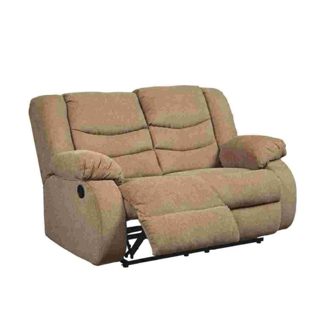 Reclining Loveseat with Pull Tab Reclining Motion Mocha Brown By Casagear Home BM263464