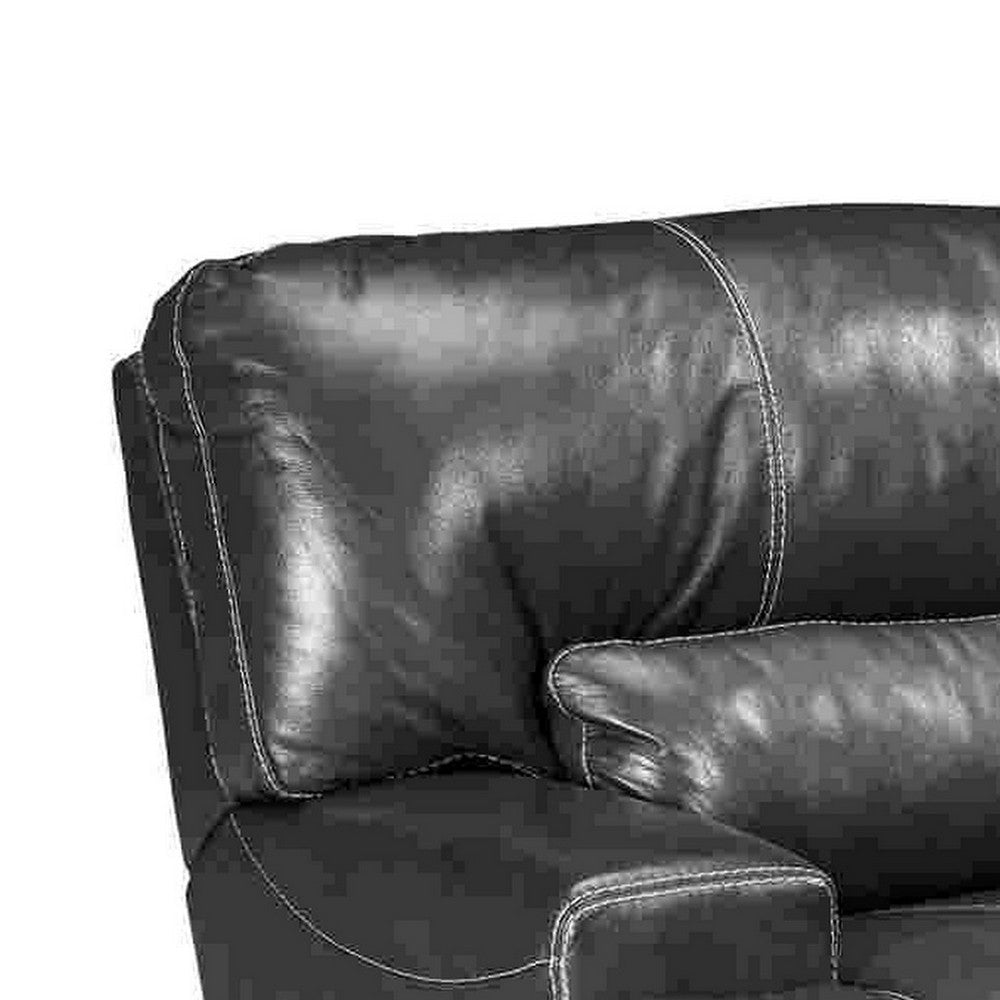 Wide Seat Manual Recliner with Track Arms Gray By Casagear Home BM263611