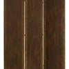 Metal 3 Panel Screen with Textured Nub Head Accent Borders Brown - BM26471 By Casagear Home BM26471