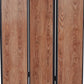 3 Panel Foldable Wooden Screen with Grain Details Brown - BM26601 By Casagear Home BM26601