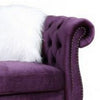 Loveseat with 2 Pillows and Foam Seating Purple By Casagear Home BM266439