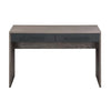 Writing Desk with 2 Drawers and Panel Base Gray By Casagear Home BM269001