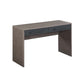 Writing Desk with 2 Drawers and Panel Base Gray By Casagear Home BM269001