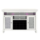 Mirrored Wine Cabinet with 2 Doors and LED Lights, Silver By Casagear Home