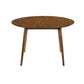 Dining Table with Wood and Rounded Tapered Legs Brown By Casagear Home BM270109