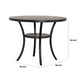 48 Inch Round Wood Counter Height Table with Flared Legs Gray By Casagear Home BM272081