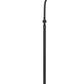 60 Inch Metal Curved Floor Lamp Adjustable Bronze Black By Casagear Home BM272209