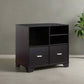 31 Inch File Cabinet Printer Stand Table with 2 Drawers, Dark Brown By Casagear Home