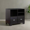 31 Inch File Cabinet Printer Stand Table with 2 Drawers, Dark Brown By Casagear Home