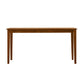 Nova 60 Inch Rectangular Dining Table Tapered Legs Rich Walnut Brown By Casagear Home BM274318