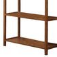 Axa 68 Inch Bamboo Right Facing Open Bookcase 2 Cubbies Shelves Brown By Casagear Home BM274347