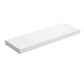 24 Inch Wood Wall Mounted Floating Shelf Rectangular White By Casagear Home BM275038