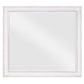 42 Inch Wall Mirror Molded Sleek Wood Frame White By Casagear Home BM275060