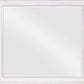 42 Inch Wall Mirror Molded Sleek Wood Frame White By Casagear Home BM275060