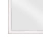 42 Inch Wall Mirror Molded Sleek Wood Frame White By Casagear Home BM275060