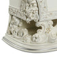 Rox 40 Inch Classic Ornate Carved Nightstand with 2 Drawer Wood White By Casagear Home BM275674