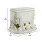 Rox 40 Inch Classic Ornate Carved Nightstand with 2 Drawer Wood White By Casagear Home BM275674