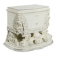 Rox 40 Inch Classic Ornate Carved Nightstand with 2 Drawer Wood White By Casagear Home BM275674