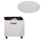 20 Inch Multipurpose Storage Box with Caster Wheels Set of 2 White By Casagear Home BM275734