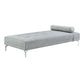 74 Inch Fabric Sofa Daybed Tufted 1 Bolster Pillow Gray By Casagear Home BM276216