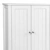 Deavan 31 Inch Wood Bathroom Storage Cabinet 2 Doors Plank Style White By Casagear Home BM277133