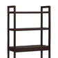 Glenn 64 Inch 3 Tier Bathroom Organizer Bamboo Adjustable Shelves Brown By Casagear Home BM277148