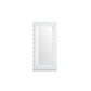 Cid 80 Inch Full Length Floor Mirror Tufted Faux Leather Frame White By Casagear Home BM279381