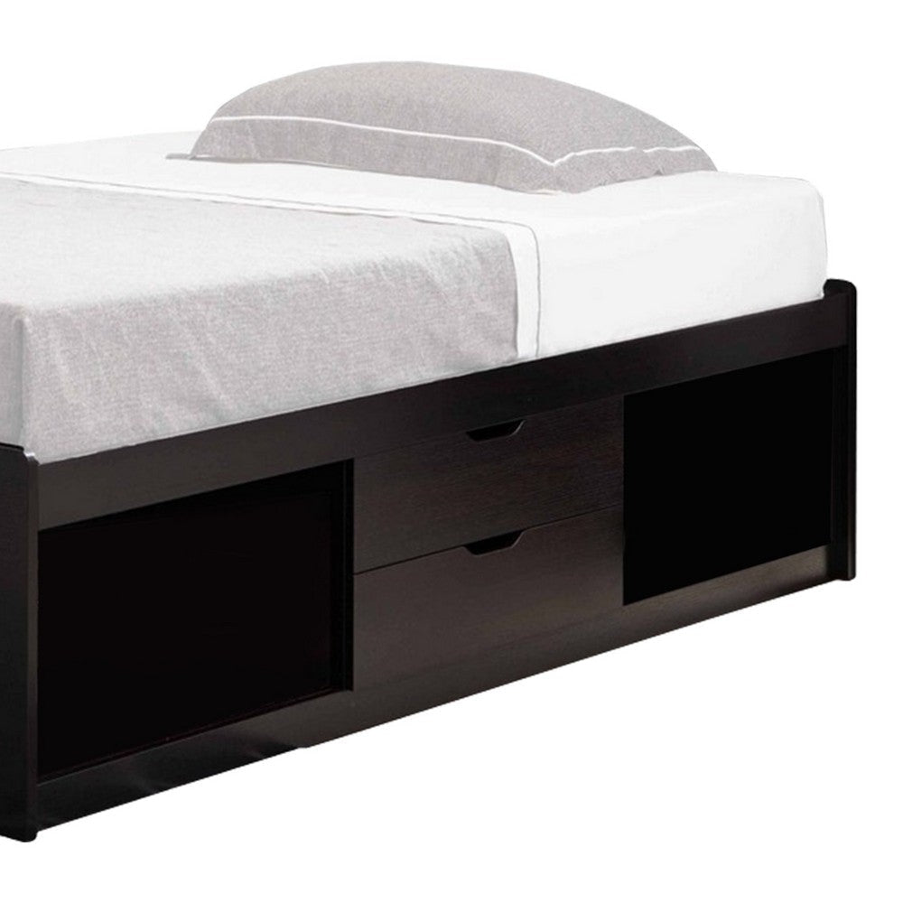 Troy Modern Wood Platform Upholstered Full Size Storage Bed Red Cocoa By Casagear Home BM279746