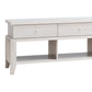 60 Inch Modern TV Media Entertainment Console 3 Drawers Wood White Oak By Casagear Home BM279749