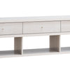 60 Inch Modern TV Media Entertainment Console 3 Drawers Wood White Oak By Casagear Home BM279749