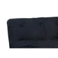 Nab 74 Inch Modern Full Futon Mattress Tufted Reversible Fabric Black By Casagear Home BM280253