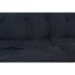 Nab 74 Inch Modern Full Futon Mattress Tufted Reversible Fabric Black By Casagear Home BM280253