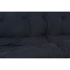 Nab 74 Inch Modern Full Futon Mattress Tufted Reversible Fabric Black By Casagear Home BM280253