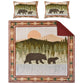 Kip 3 Piece Soft Microfiber King Quilt Set Simple Bear Print Multicolor By Casagear Home BM282011