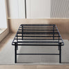 Folding Bed Frame Queen Heavy Gauge Steel Metal Underbed Space Black By Casagear Home BM283031