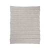 60 Inch Modern Soft Cotton Throw Blanket Stonewashed Stripe Design Gray By Casagear Home BM283126