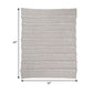 60 Inch Modern Soft Cotton Throw Blanket Stonewashed Stripe Design Gray By Casagear Home BM283126