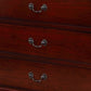 Liam 58 Inch 6 Drawer Wood Dresser Molded Trim Drop Handles Cherry Brown By Casagear Home BM283193