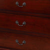 Liam 58 Inch 6 Drawer Wood Dresser Molded Trim Drop Handles Cherry Brown By Casagear Home BM283193