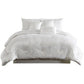 Jay 7 Piece King Comforter Set, Polyester Velvet Deluxe Texture, White By Casagear Home