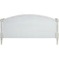 Fry Full Size Wood Day Bed Slatted Support Floral Trim Turned Legs White By Casagear Home BM284027