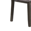 Lexi 24 Inch Dining Side Chair Padded Seat Set of 2 Gray Dark Brown By Casagear Home BM284316