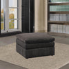 Luna 33 Inch Modular Ottoman Three Layer Plush Cushioned Seat Dark Gray By Casagear Home BM284333